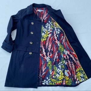 Boden Women’s Long Trench Coat Size 8 Petite